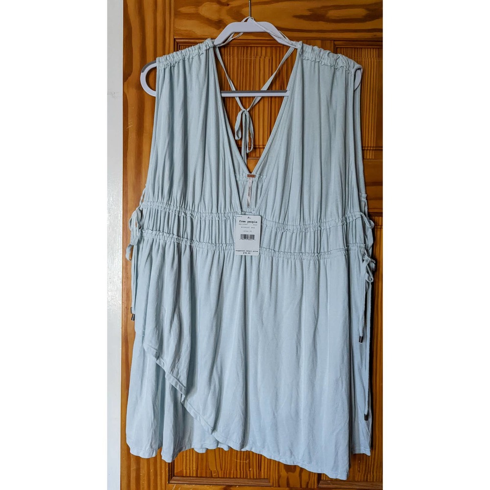 Free People Aries Plunge Neck Sleeveless Top